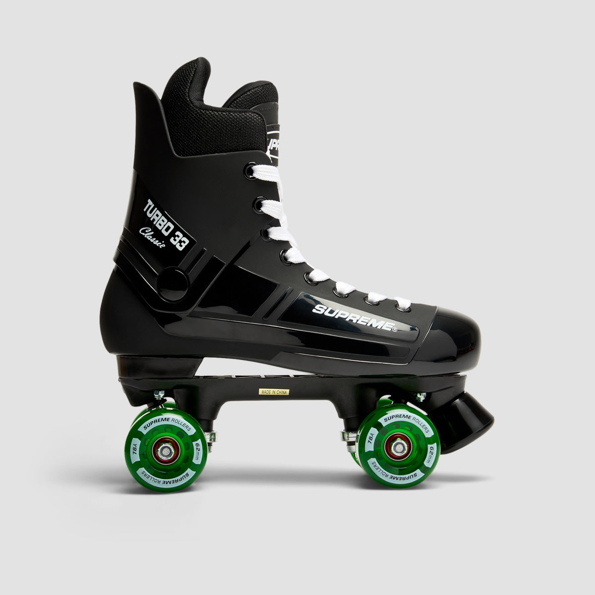 Supreme Turbo 33 Nylon Quad Skates Black/Green
