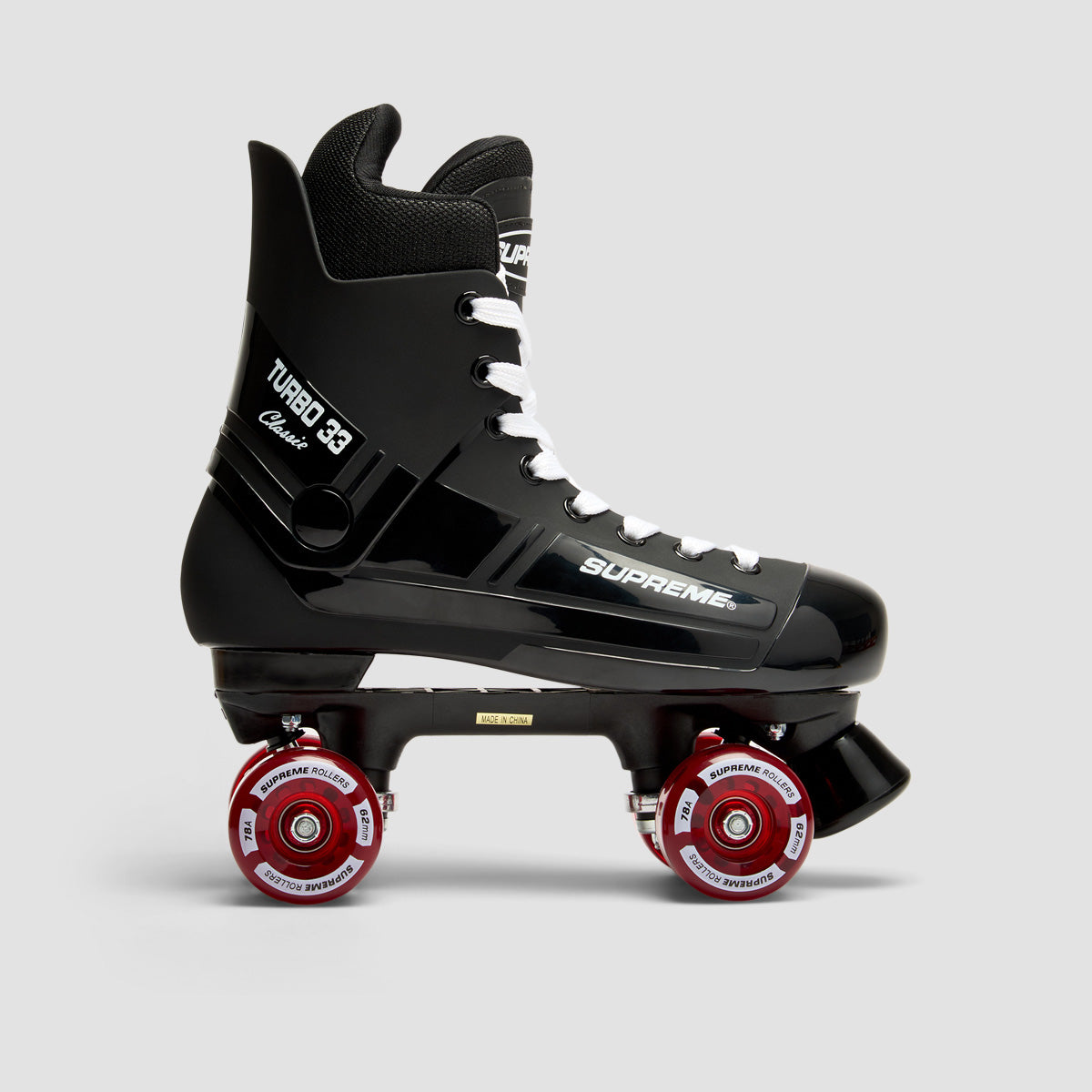 Supreme Turbo 33 Nylon Quad Skates Black/Red