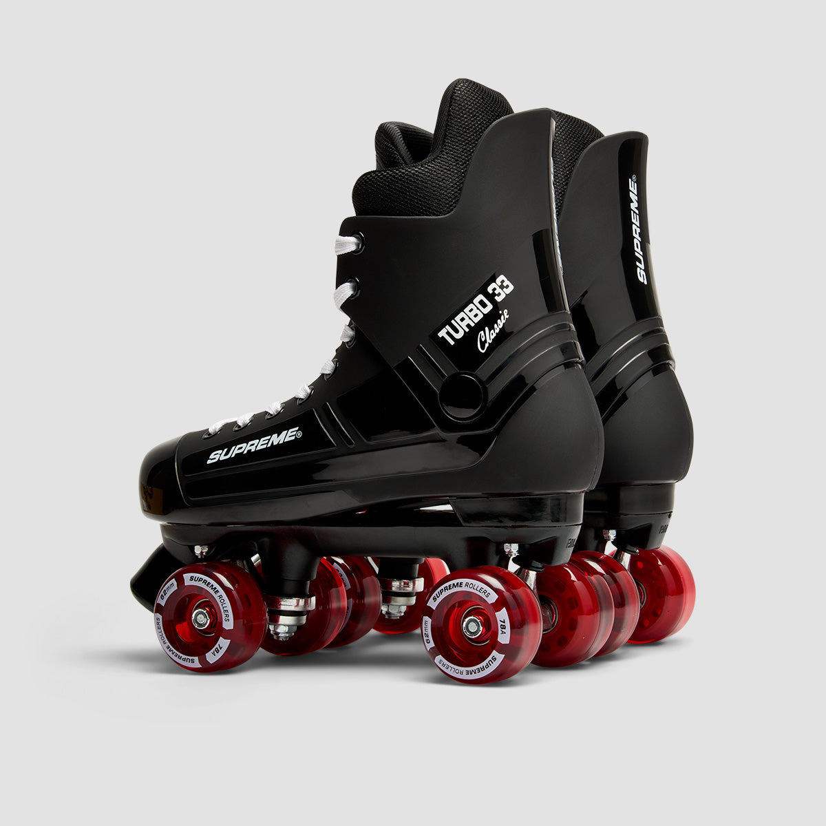 Supreme Turbo 33 Nylon Quad Skates Black/Red