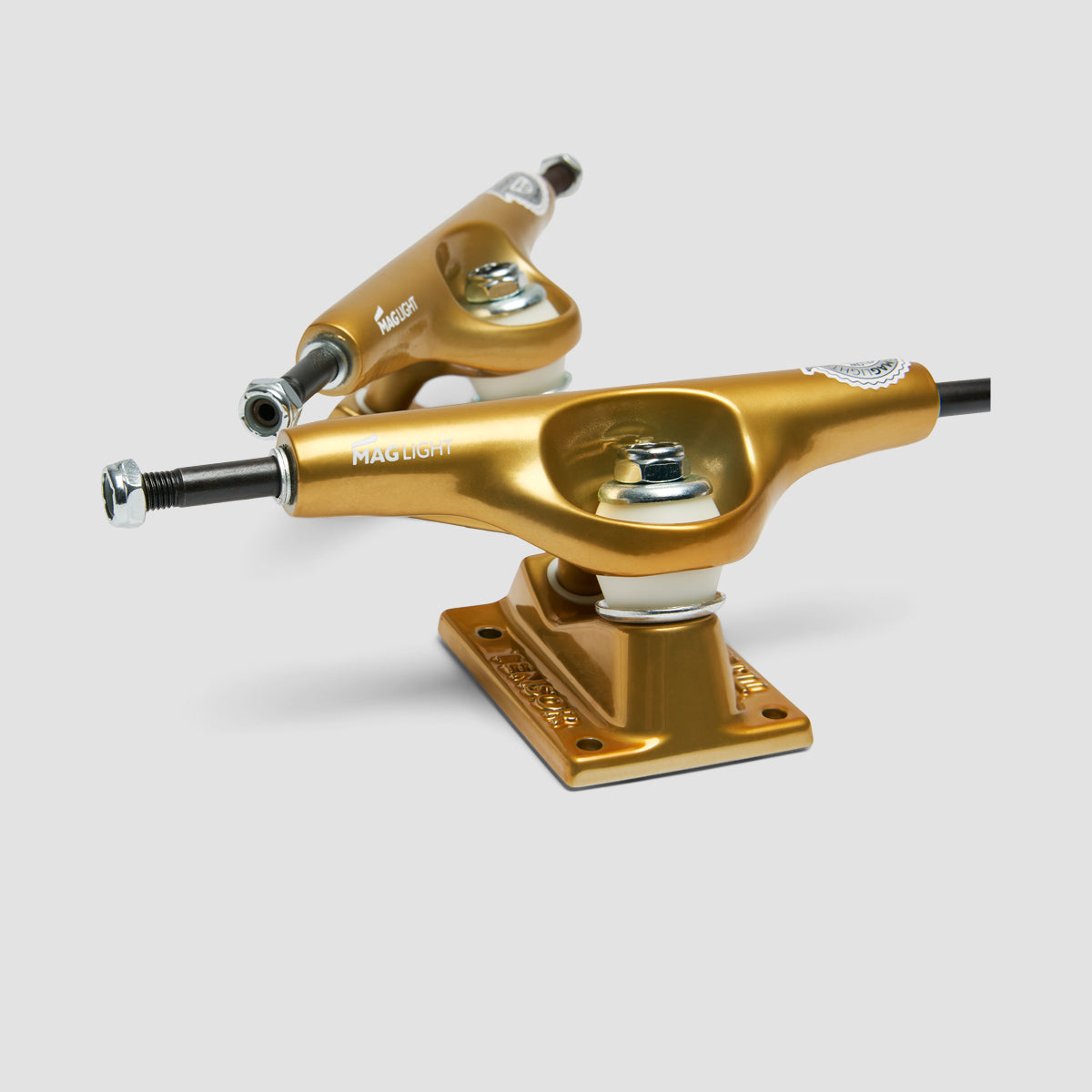 Tensor Mag Light Glossy 5.5 Skateboard Trucks 1 Pair Gold - 8.25"