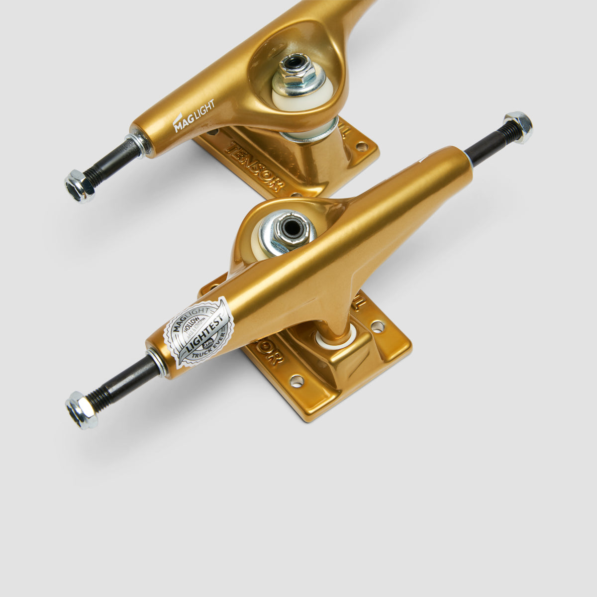 Tensor Mag Light Glossy 5.5 Skateboard Trucks 1 Pair Gold - 8.25"