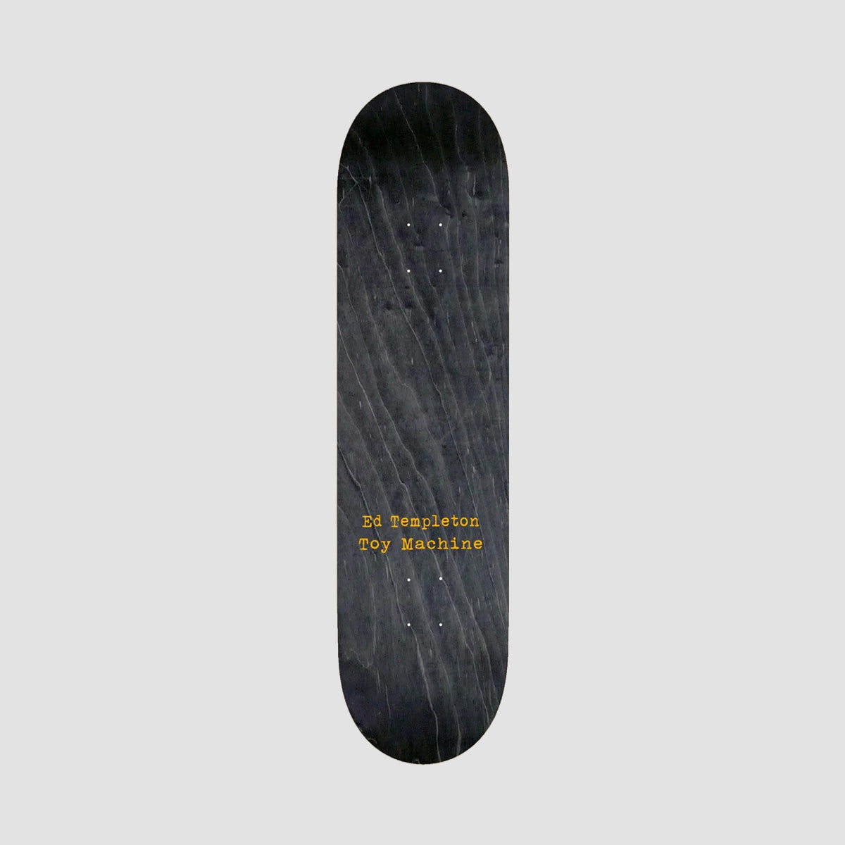 Toy Machine Ed Templeton Charred Cross Skateboard Deck Black Stain - 8.25"
