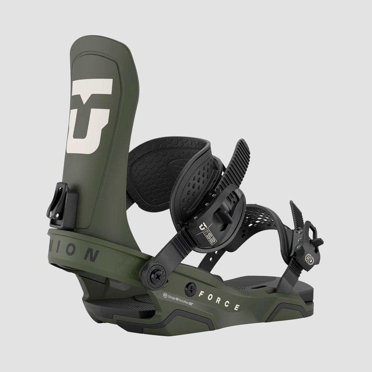 Union Force Snowboard Bindings Army Green
