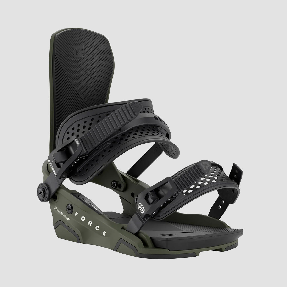 Union Force Snowboard Bindings Army Green