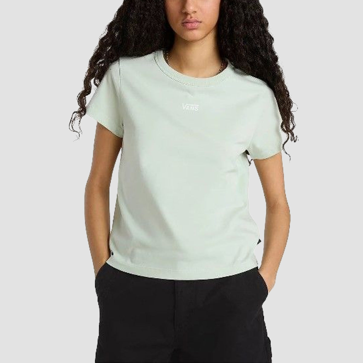 Vans Basic Mini T-Shirt Pale Aqua - Womens