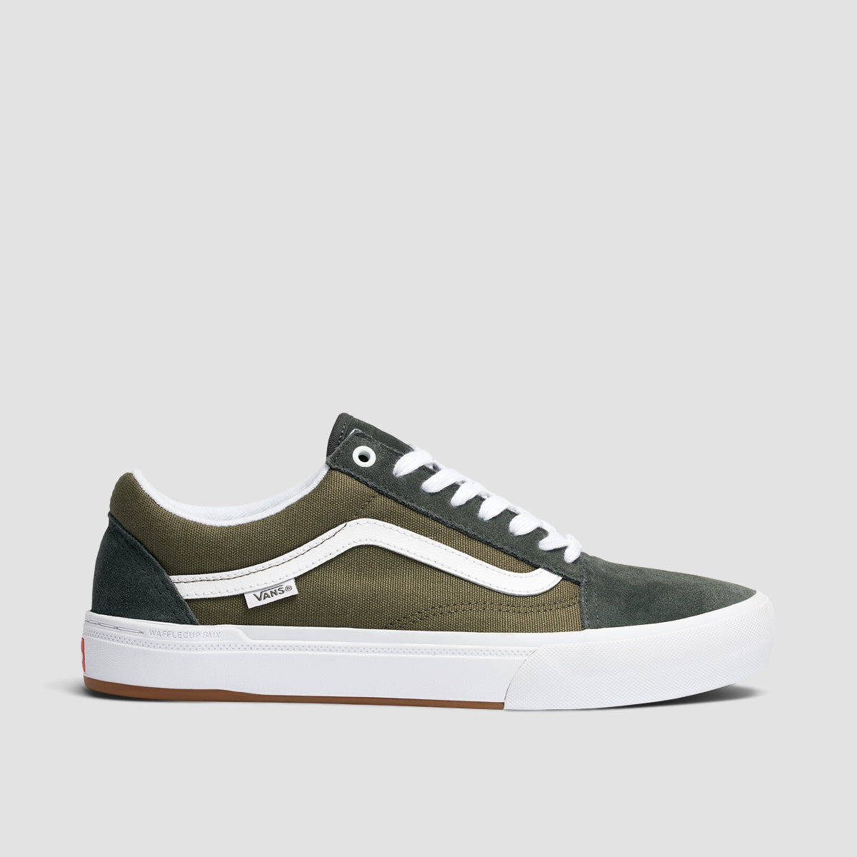 Olive green store old skool vans