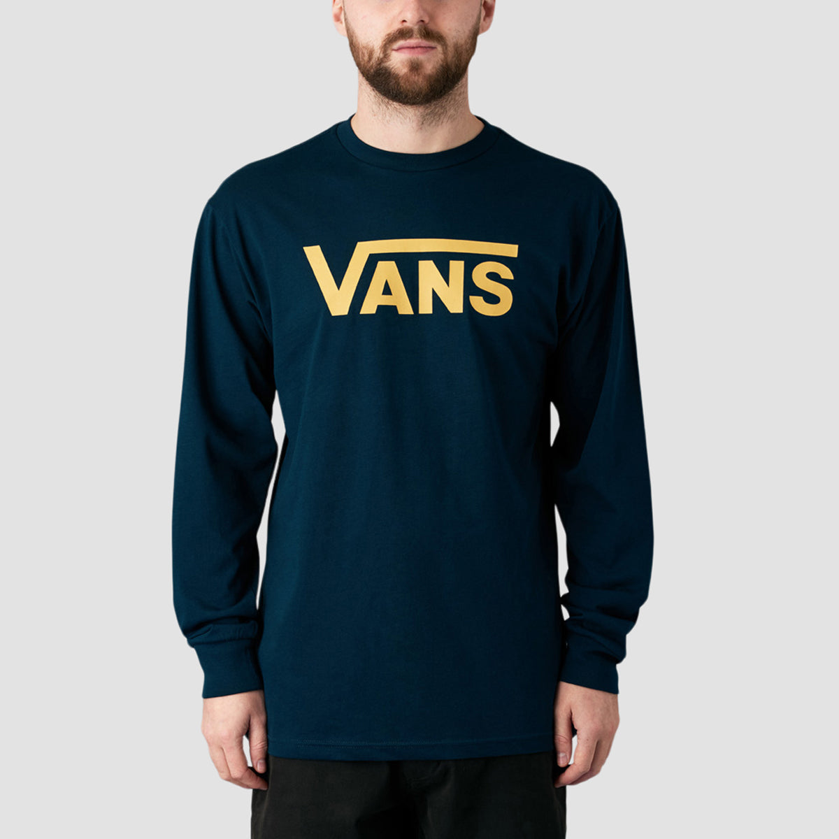 Vans classic logo long deals sleeve t shirt