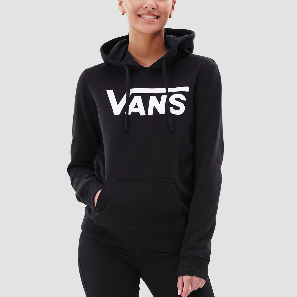 Vans Classic V BFF Pullover Hoodie Black Womens