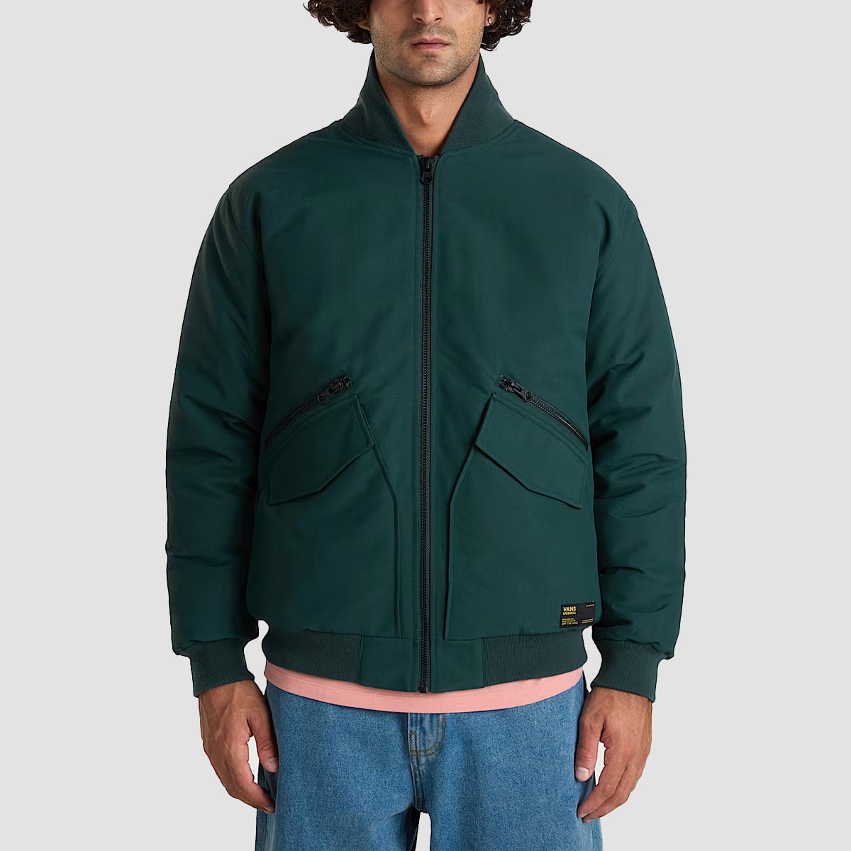 Vans Clifton Down Bomber Jacket Green Gables
