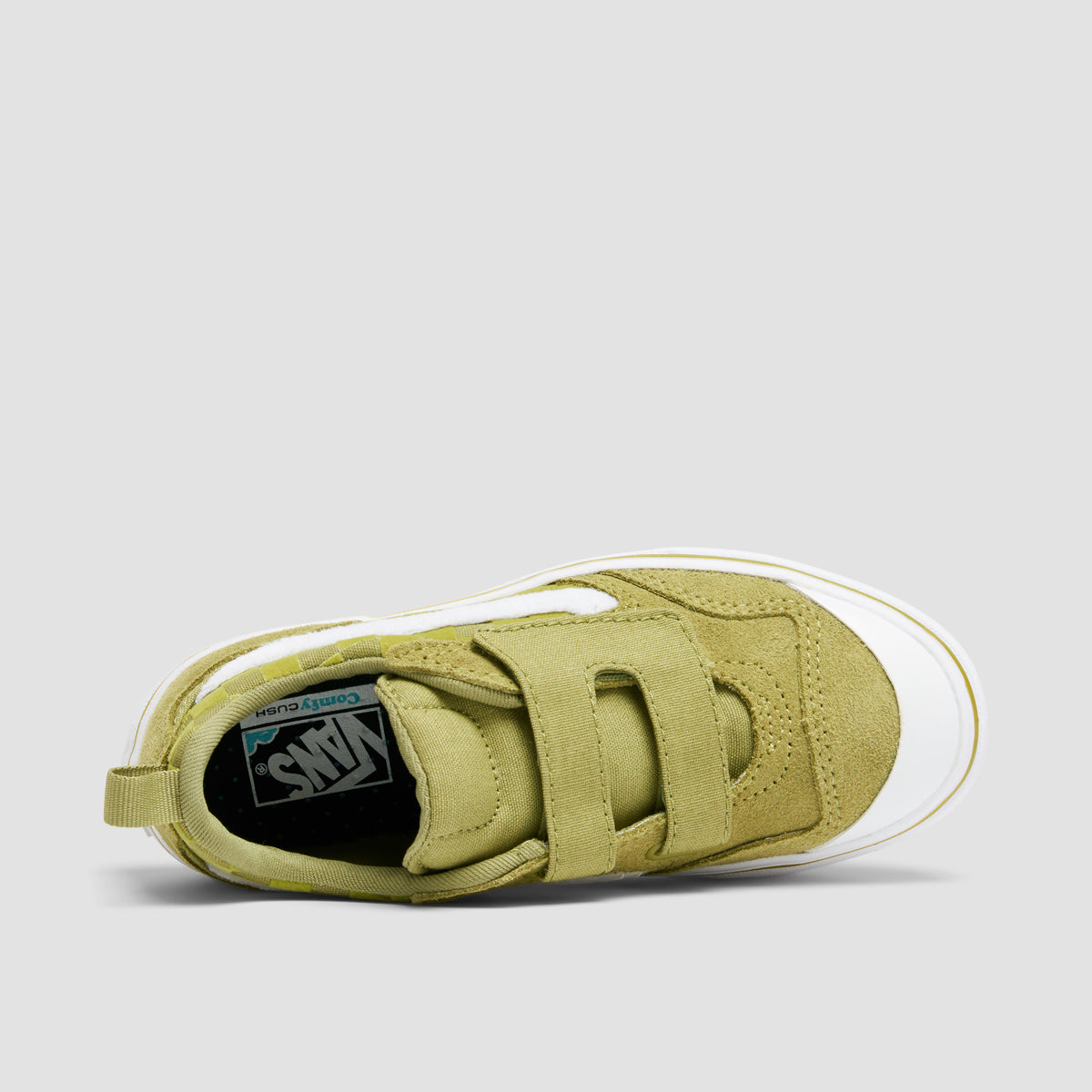 Vans ComfyCush New Skool V Shoes - Safe Space Olive - Kids