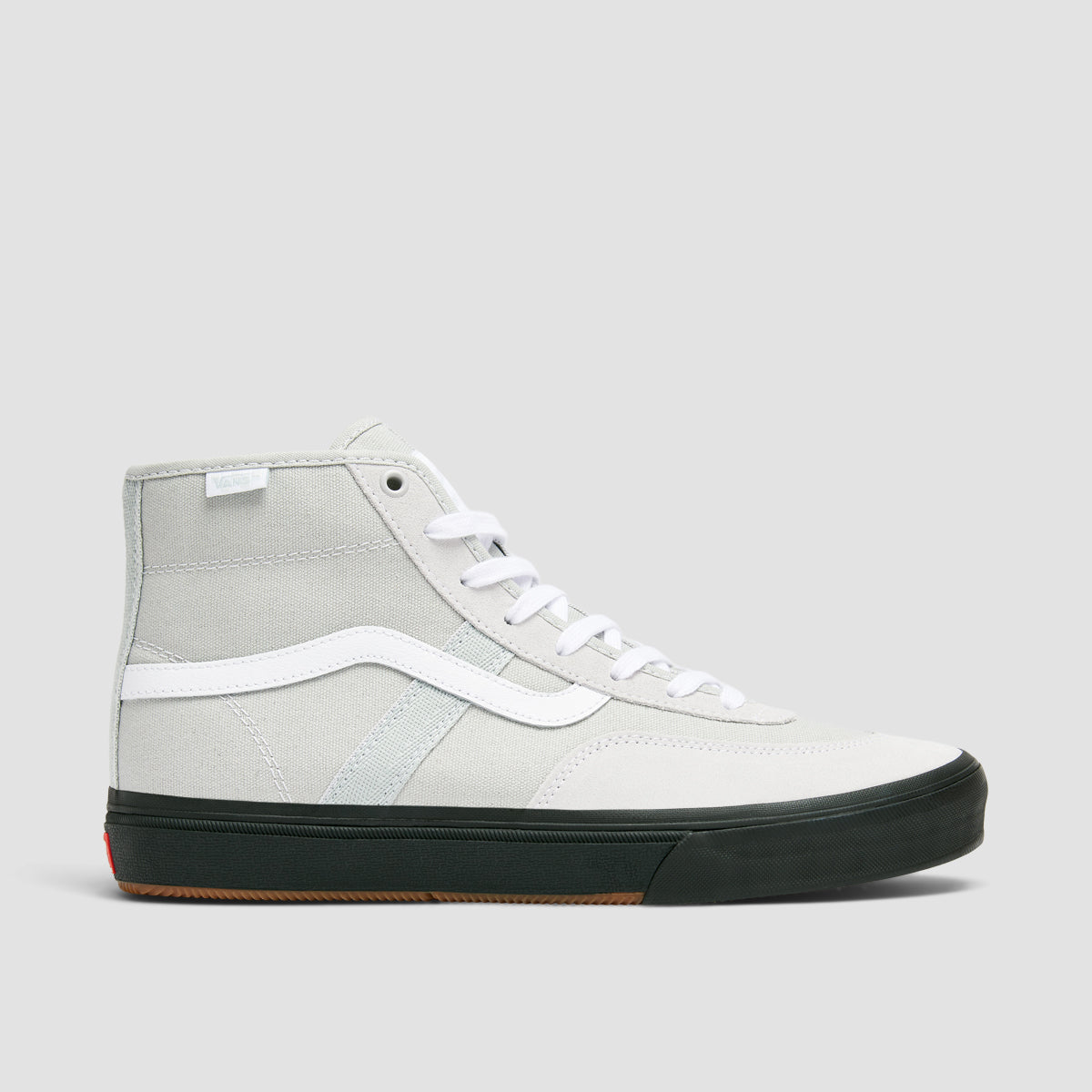 Vans Crockett High Top Shoes - Light Grey/Black