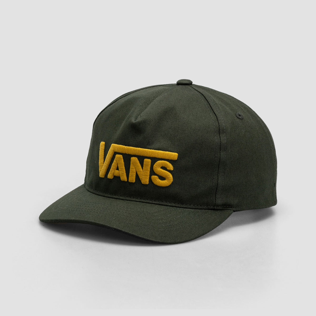 Vans Drop V Logo Snapback Cap Dried Kelp