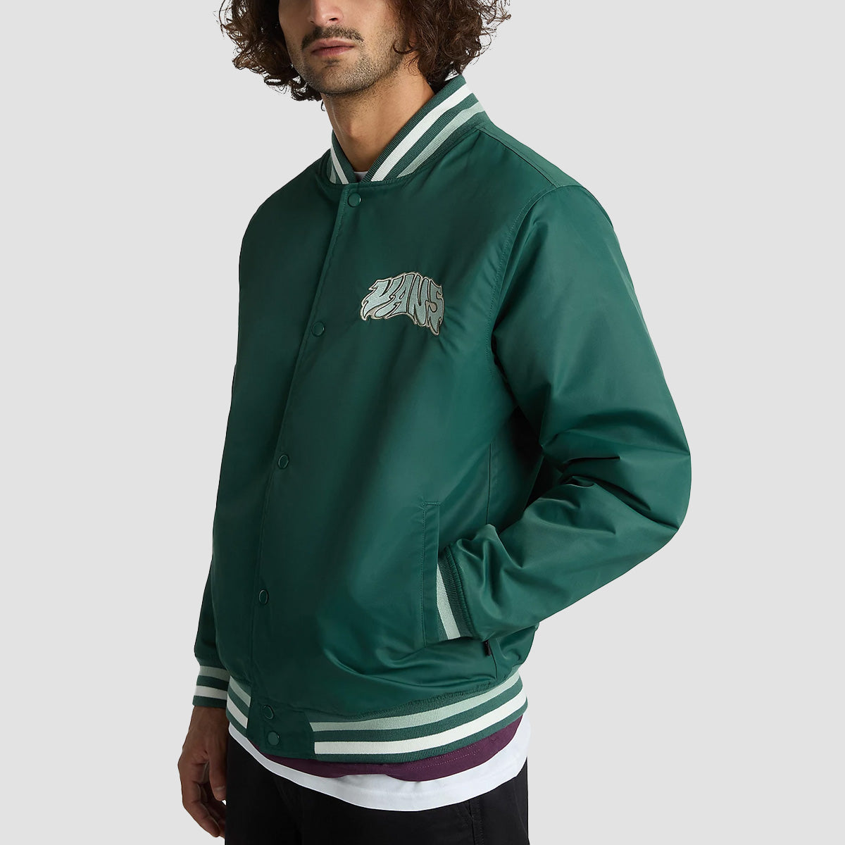 Vans Dunton Baseball Jacket Bistro Green - Main Image