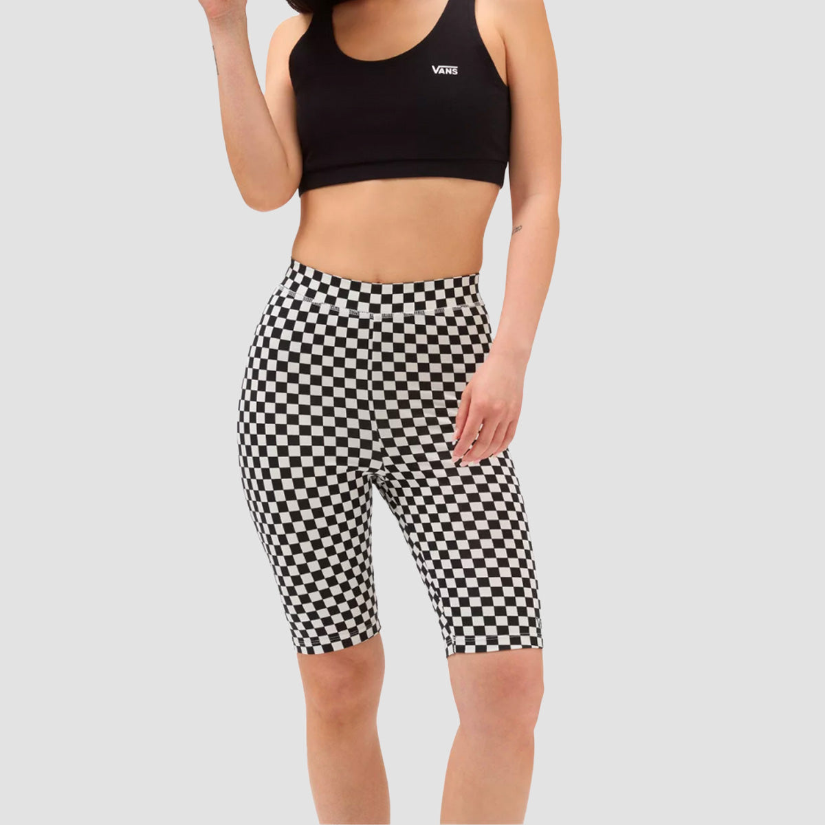 Vans Flying V Print Legging Shorts Flying V Checkerboard Womens