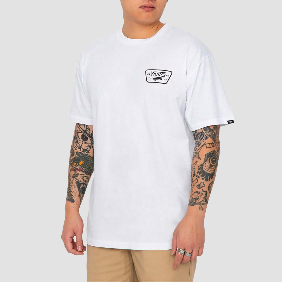 Vans Full Patch Back T-Shirt White/Black