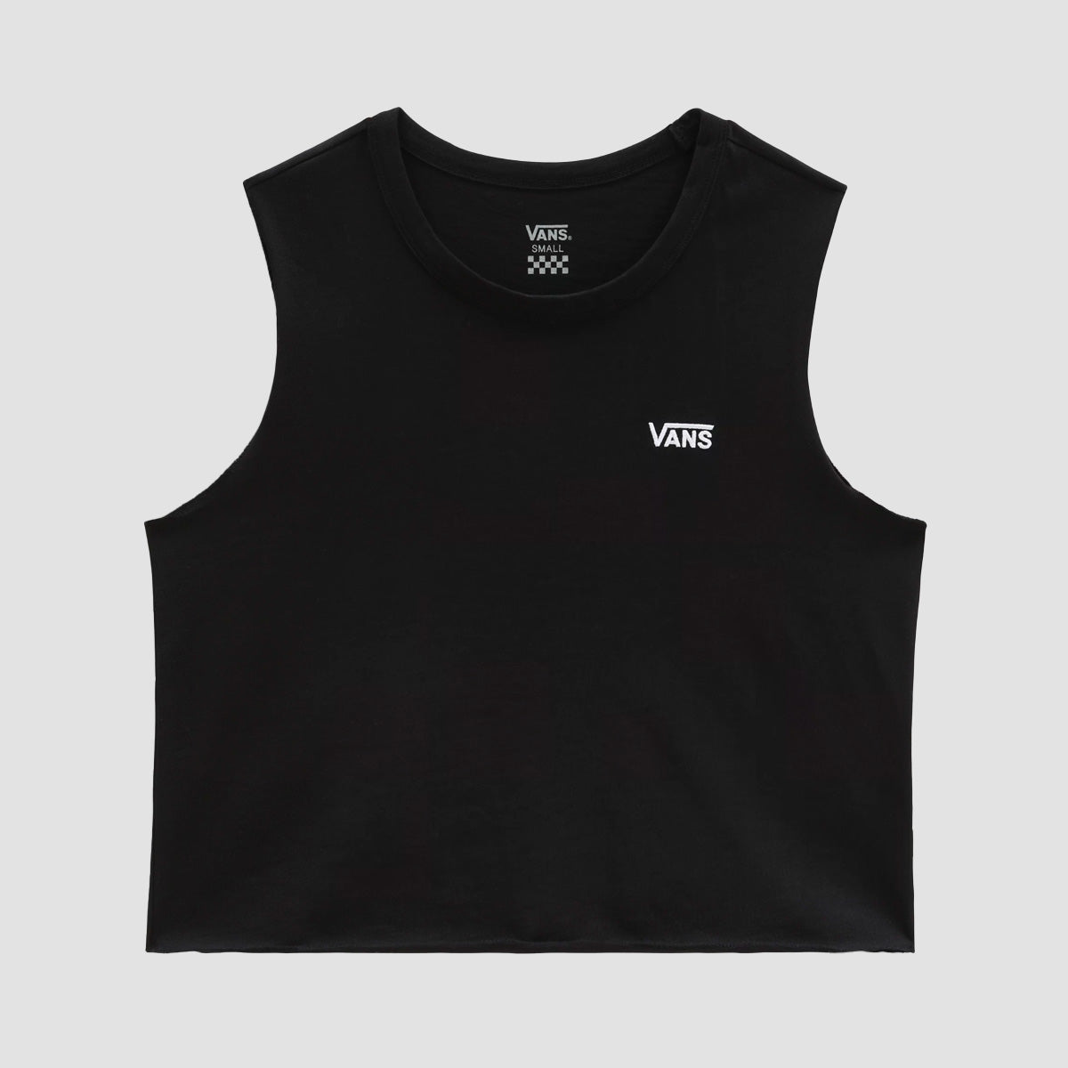 Vans Junior V Muscle Crop Tank Top Black - Womens