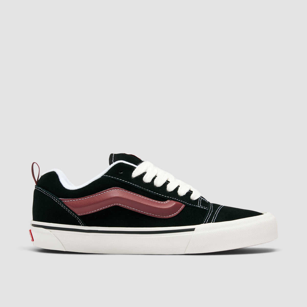 Vans Knu Skool Shoes Black/Port