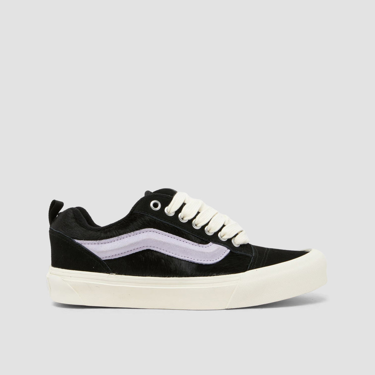 Vans Knu Skool Shoes - Pony Hair Black/Lilac Rose