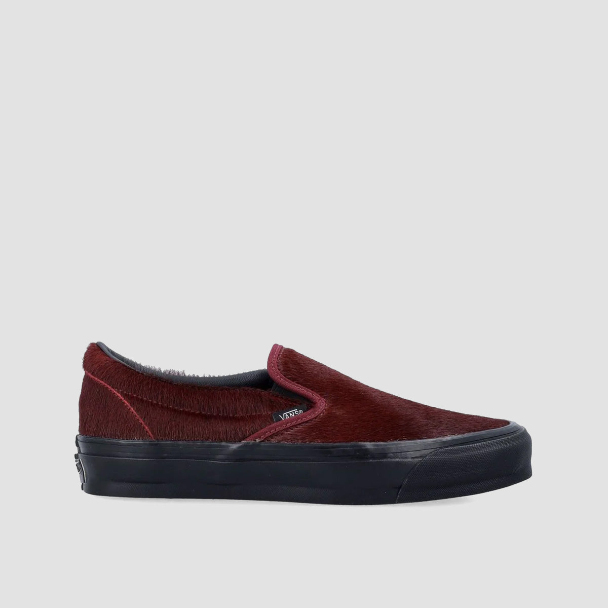 Vans LX Classic Slip-On Shoes - Pony Hair Burgundy