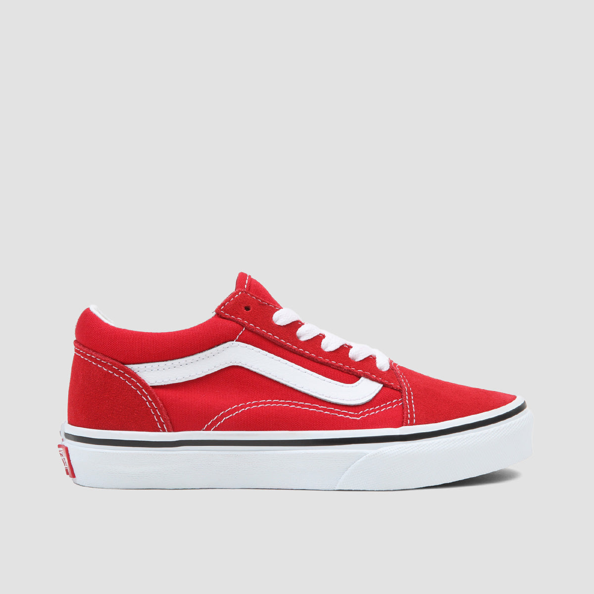 Vans Old Skool Shoes Racing Red/True White Kids