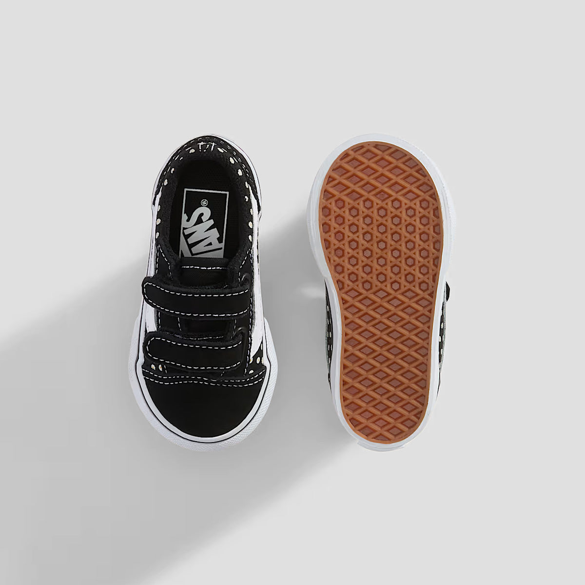 Vans Old Skool V Shoes - Floral Black - Kids