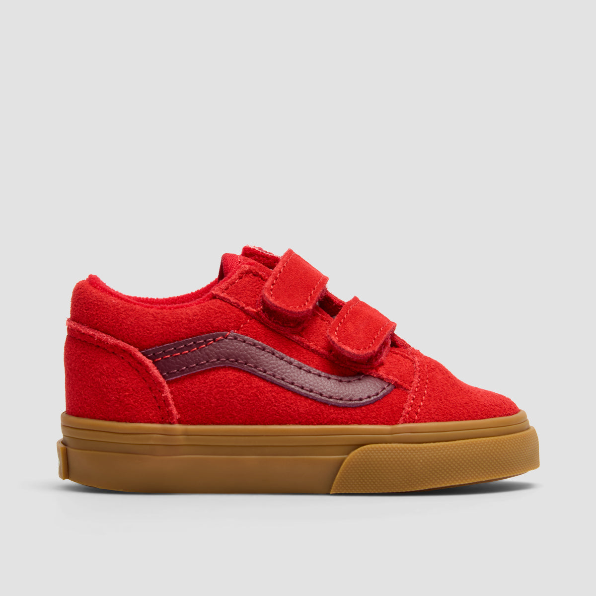 Vans Old Skool V Toddler Shoes Gum Red Kids