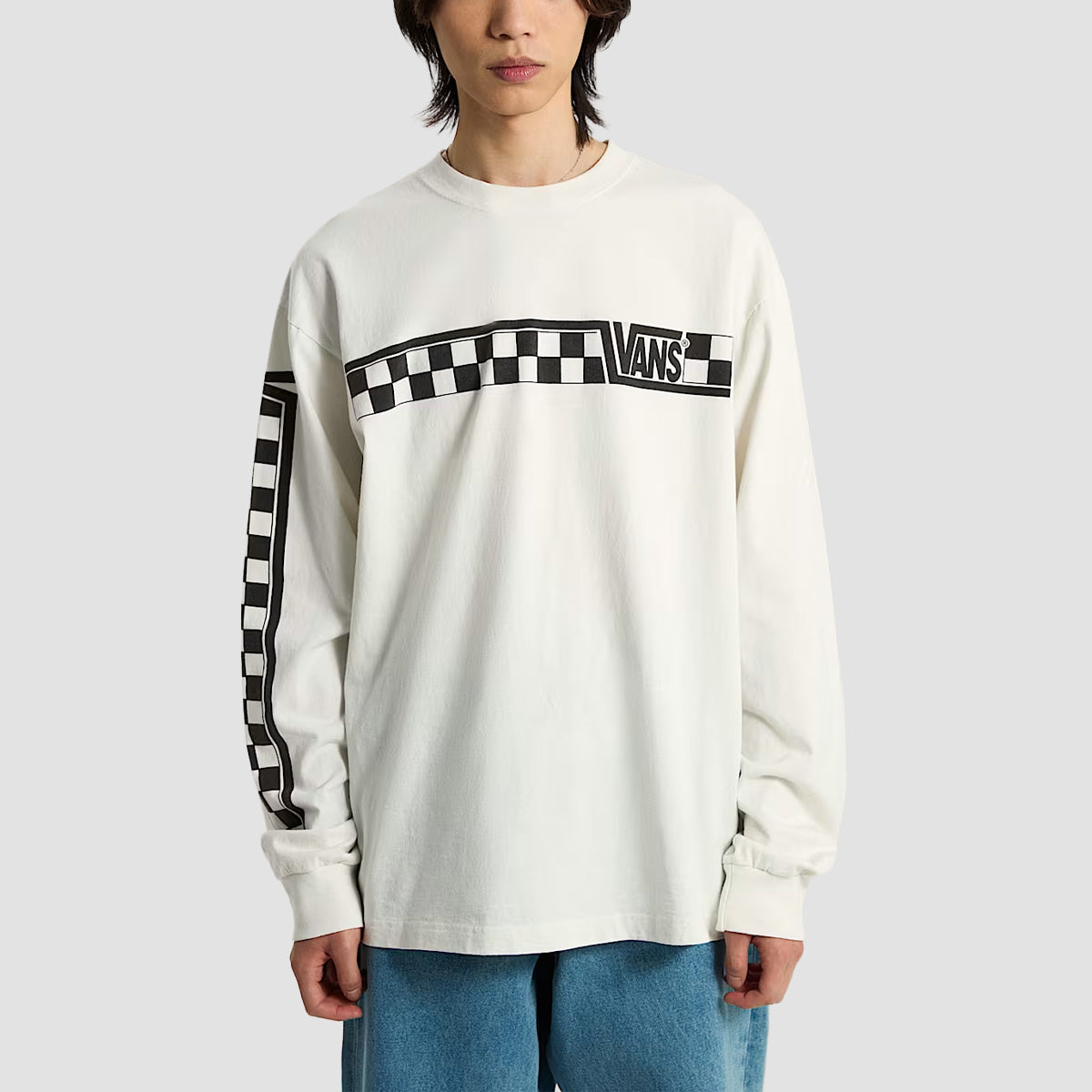 Vans Racing Longsleeve T-Shirt Marshmallow