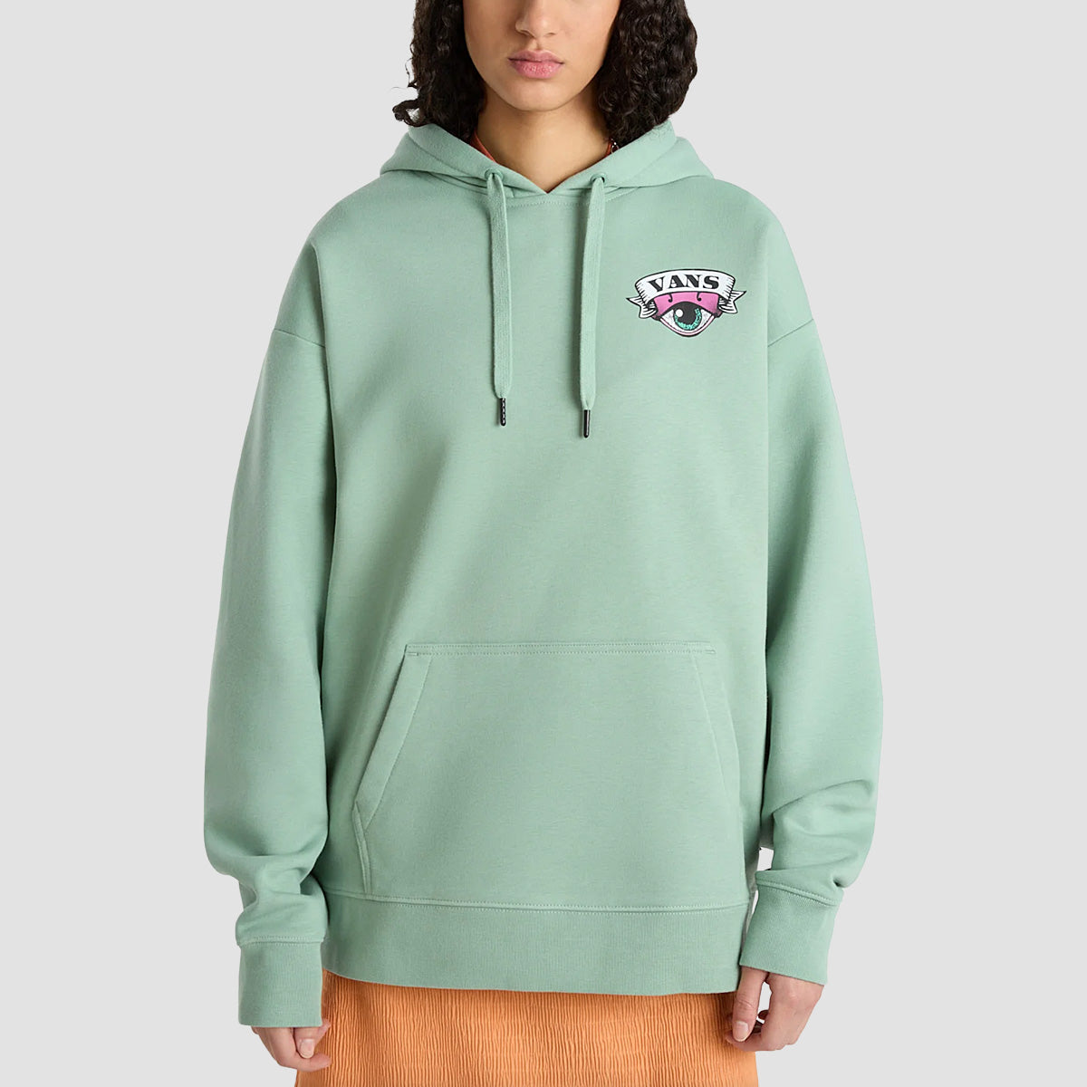 Vans Rotat Oversized Pullover Hoodie Iceberg Green - Womens