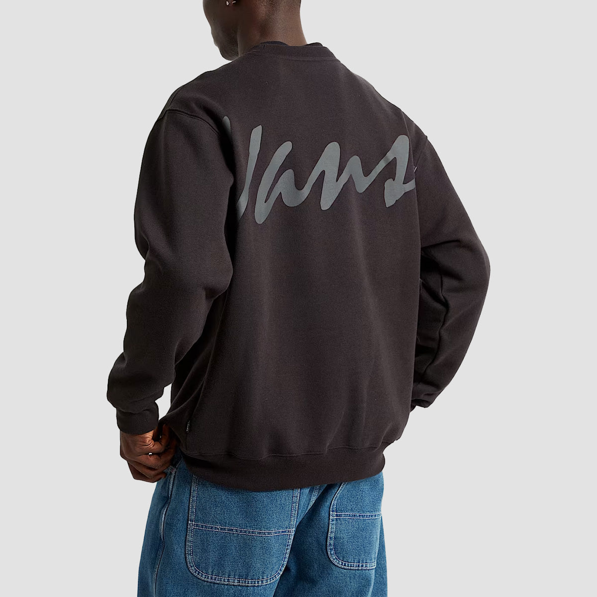 Vans Scripted Crew Sweatshirt Black