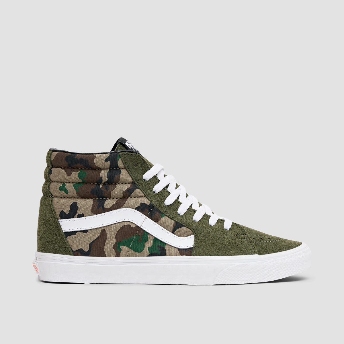 Vans SK8-Hi Shoes - Camo Olive/White