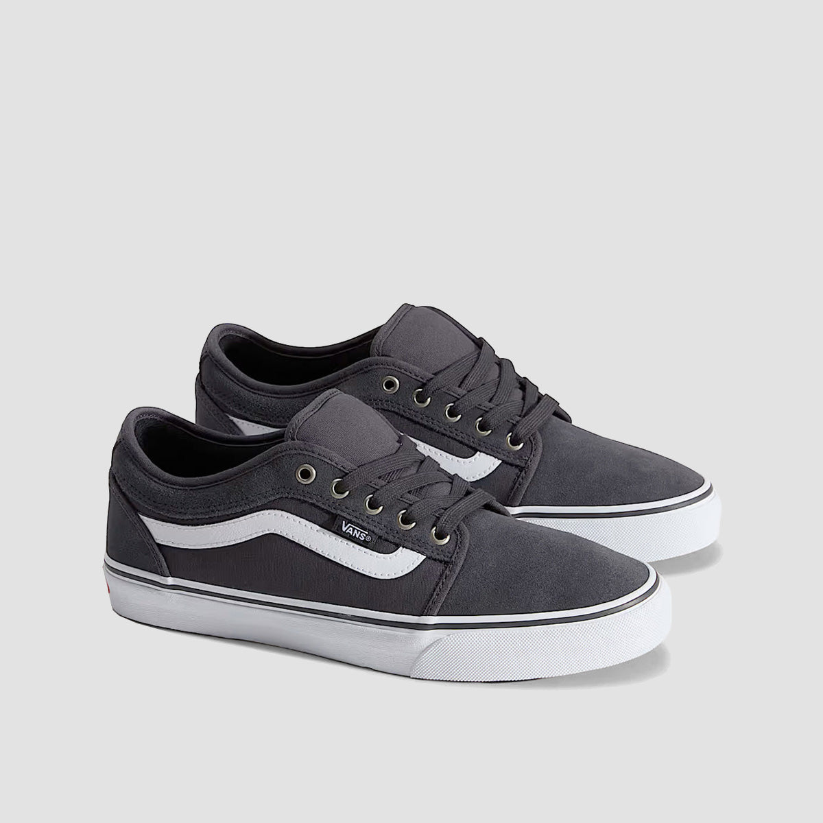 Vans Skate Chukka Low Sidestripe Shoes - Charcoal/White