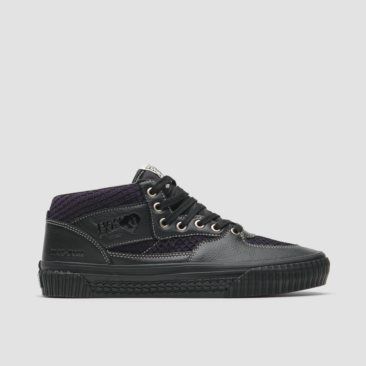 Vans Skate Half Cab Mid Top Shoes Pass-Port Black/Purple