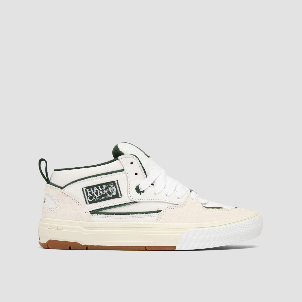 Vans Skate Half Cab Wafflecup Shoes - Una White/Gum