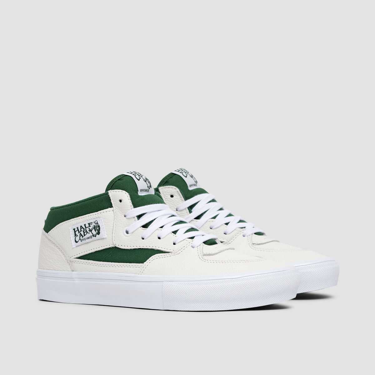 Vans Skate Half Cab Shoes - White/Green