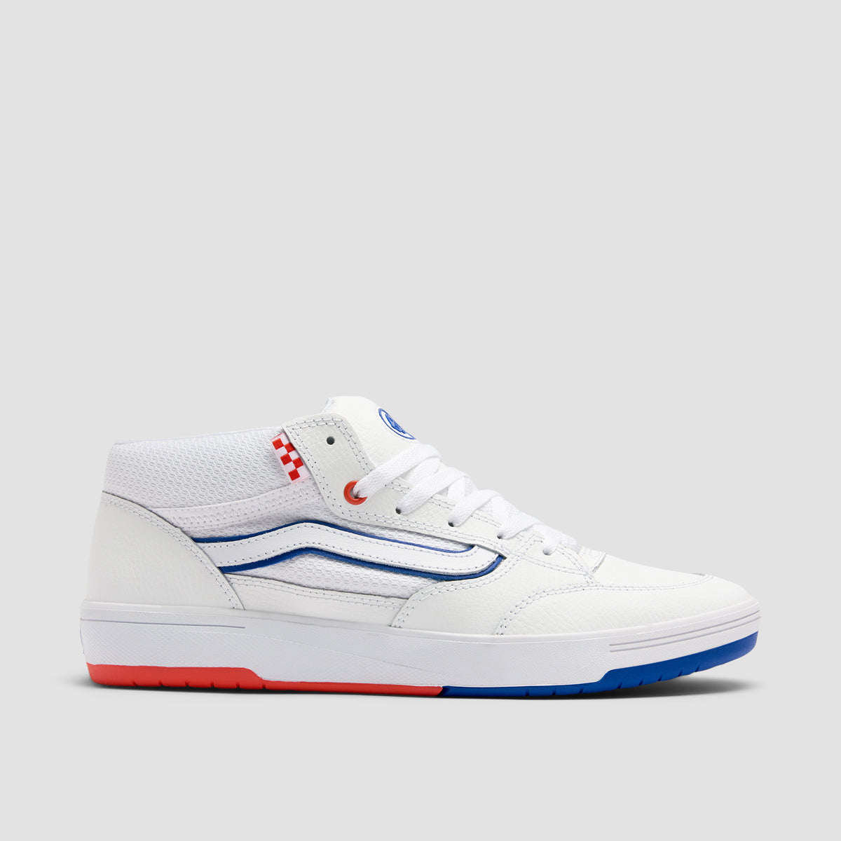 Vans Skate Zahba Mid Top Shoes Athletic White/Multi