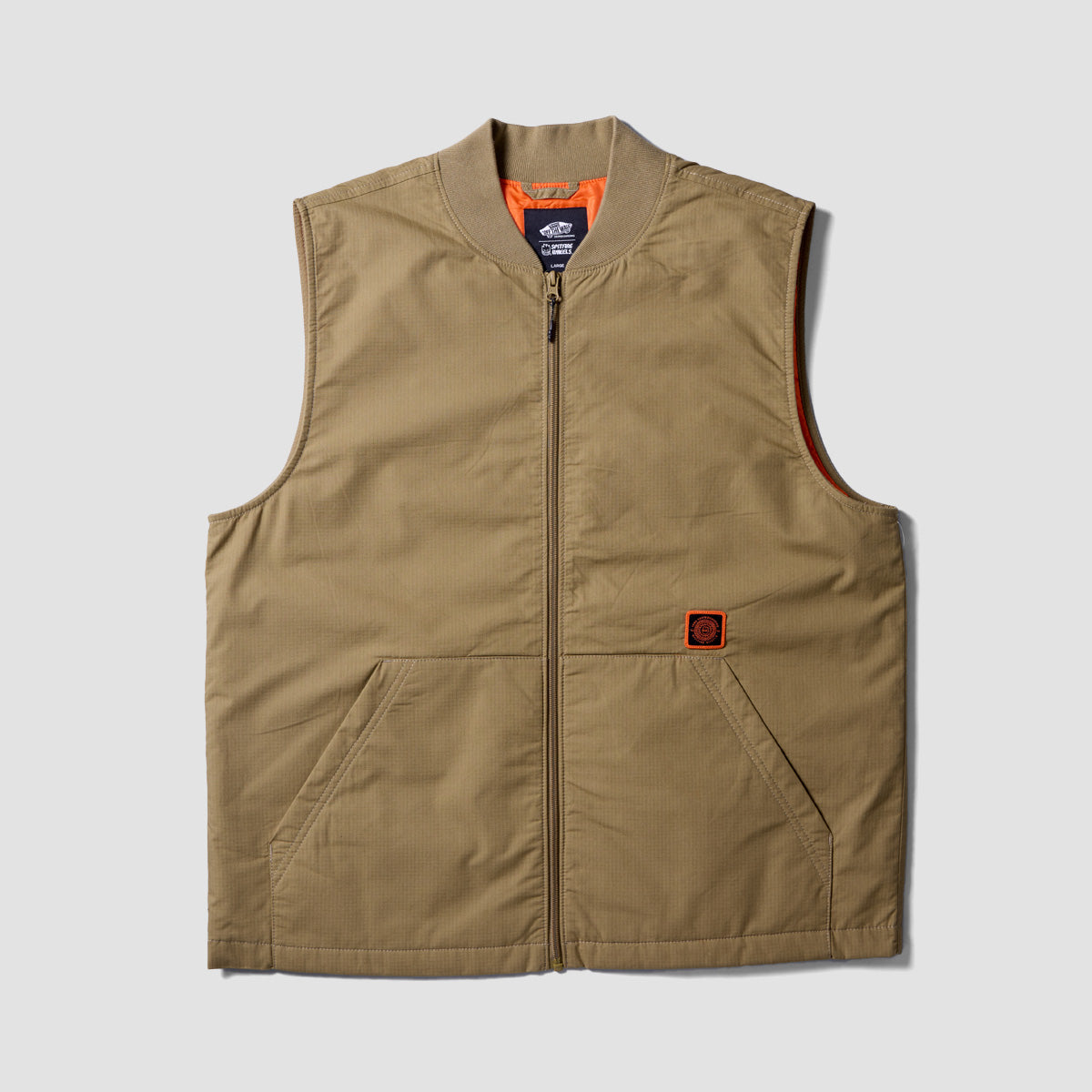 Vans Spitfire Wheels Vest Jacket Gothic Olive