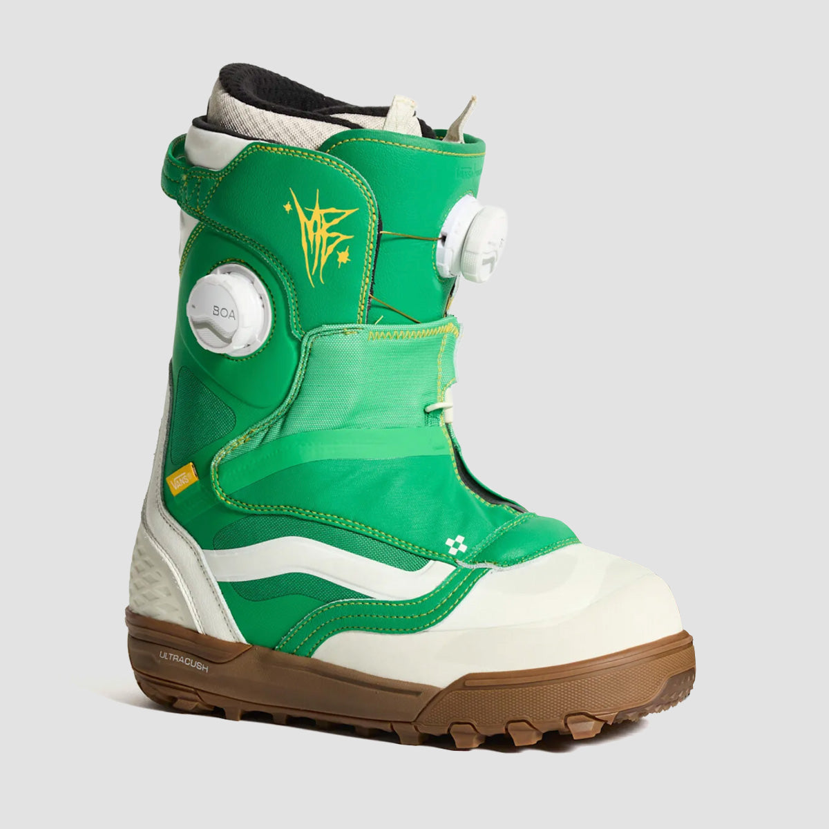 Vans The Progress Snowboard Boots Green/Yellow - Womens