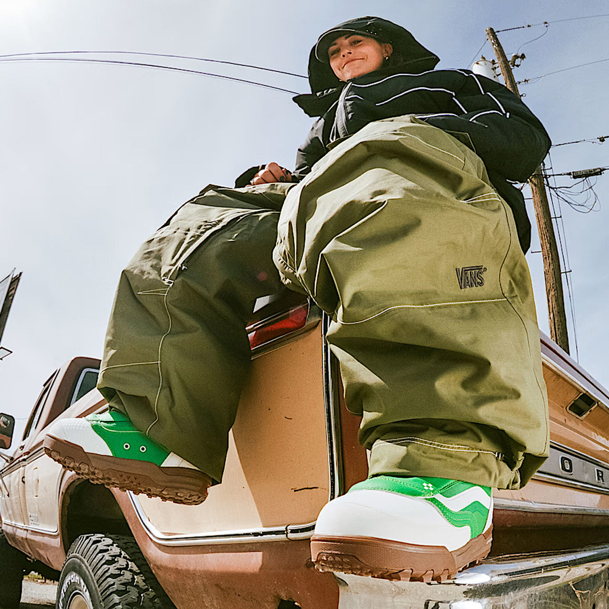 Vans The Progress Snowboard Boots Green/Yellow - Womens