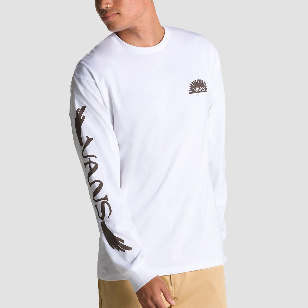 Vans X Dakota Roche Long Sleeve T-Shirt White