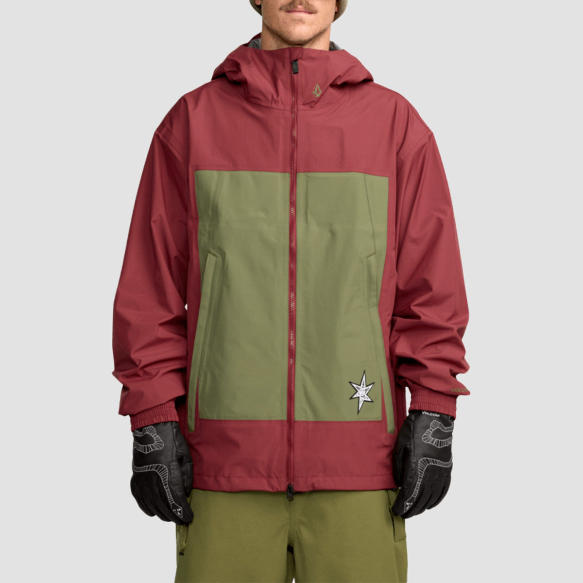 Volcom Arthur 3L 15K Snow Jacket Burnt Red