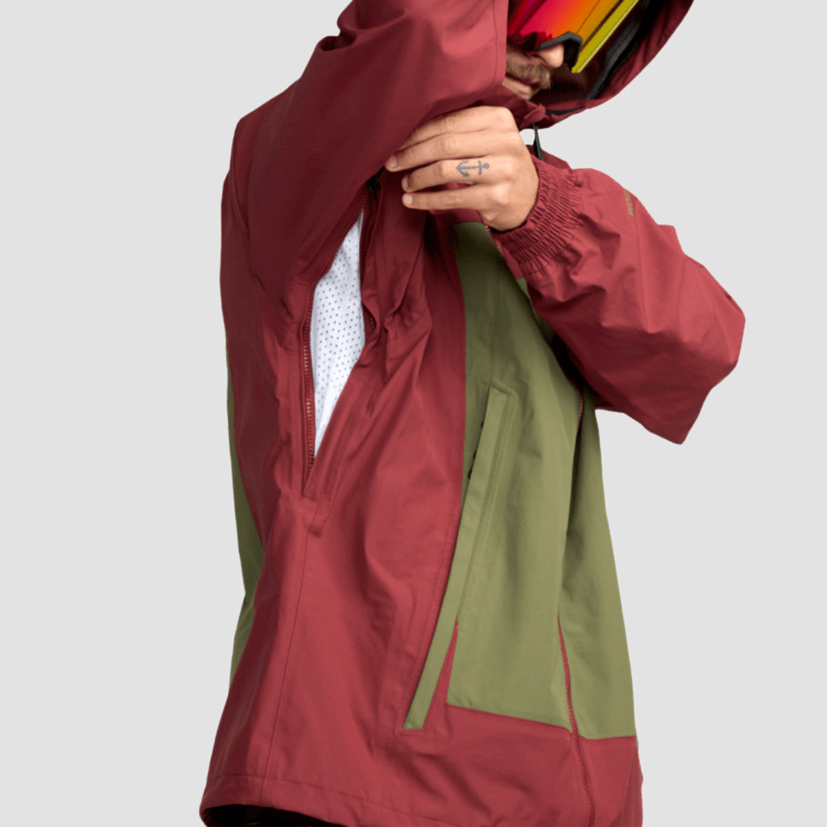 Volcom Arthur 3L 15K Snow Jacket Burnt Red