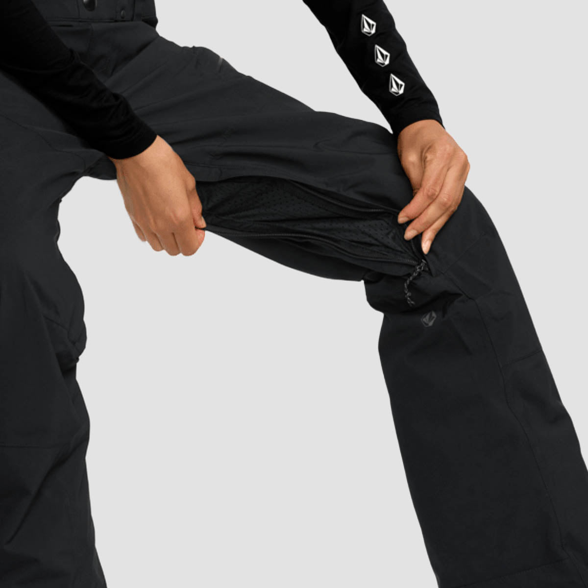 Volcom Ash Stretch Gore-Tex Bib Overall Snow Pants Black - Womens