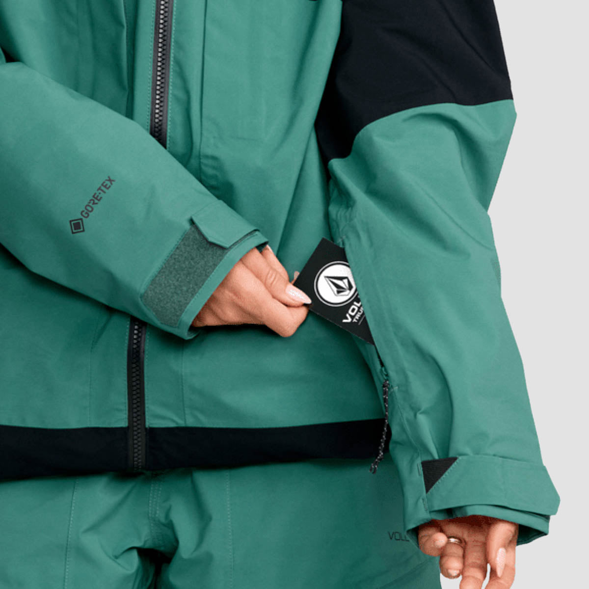 Volcom AT Stretch Gore-Tex Snow Jacket Spruce Green - Womens
