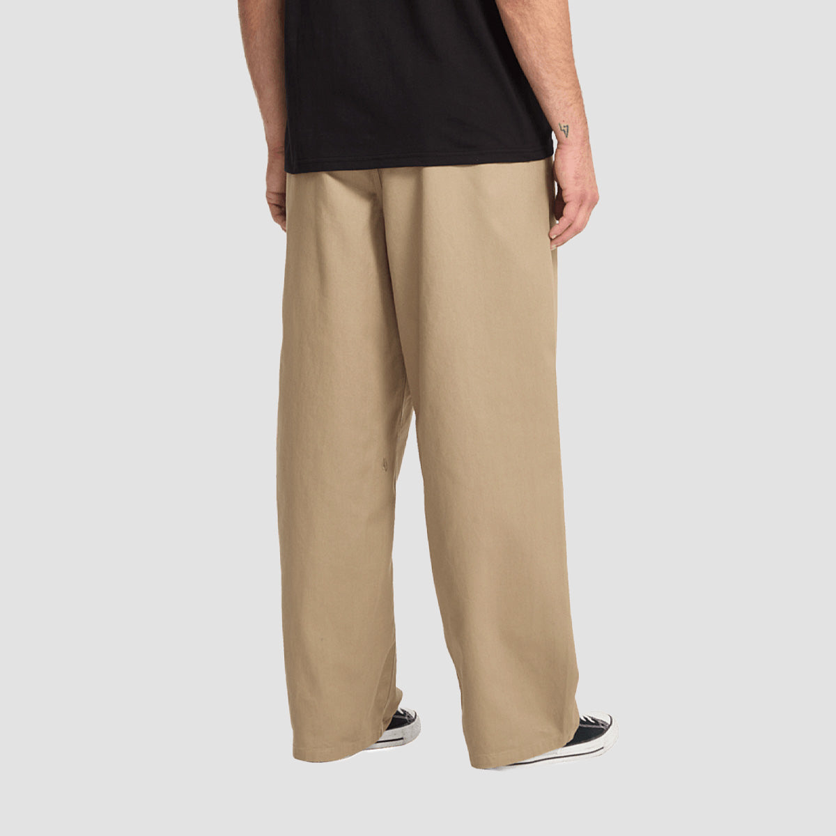 Volcom Baggos Pleated Chino Pants Khaki
