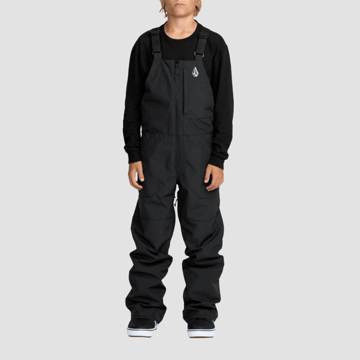 Volcom Barkley Ins 10K Bib Overall Snow Pants Black - Kids