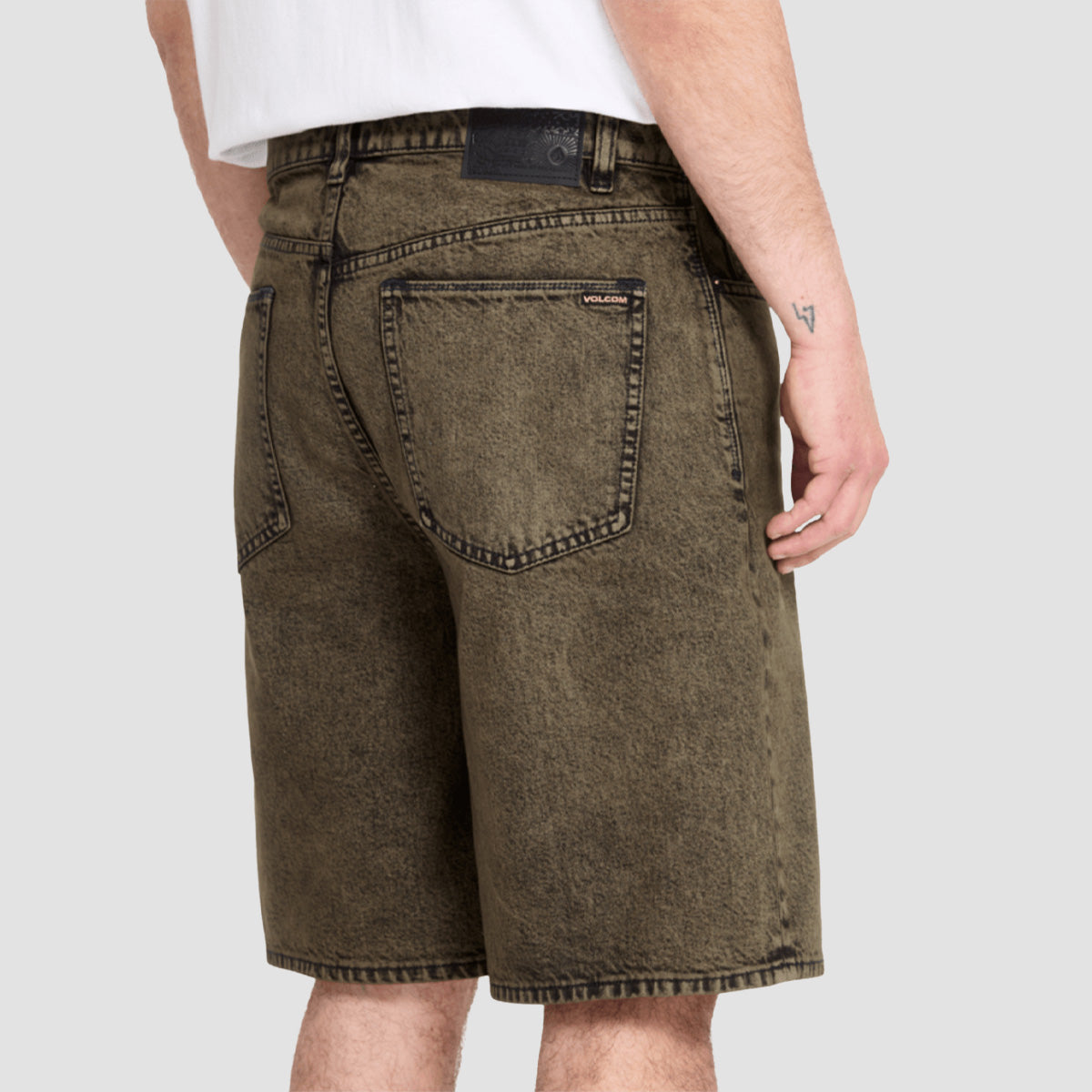 Volcom Billow 22" Denim Shorts Sage Leaf