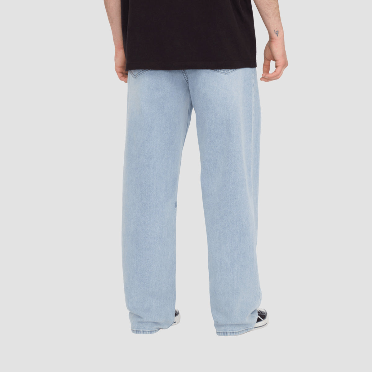 Volcom Billow Tall Loose Fit Jeans Light Blue Desert Dirt Indigo