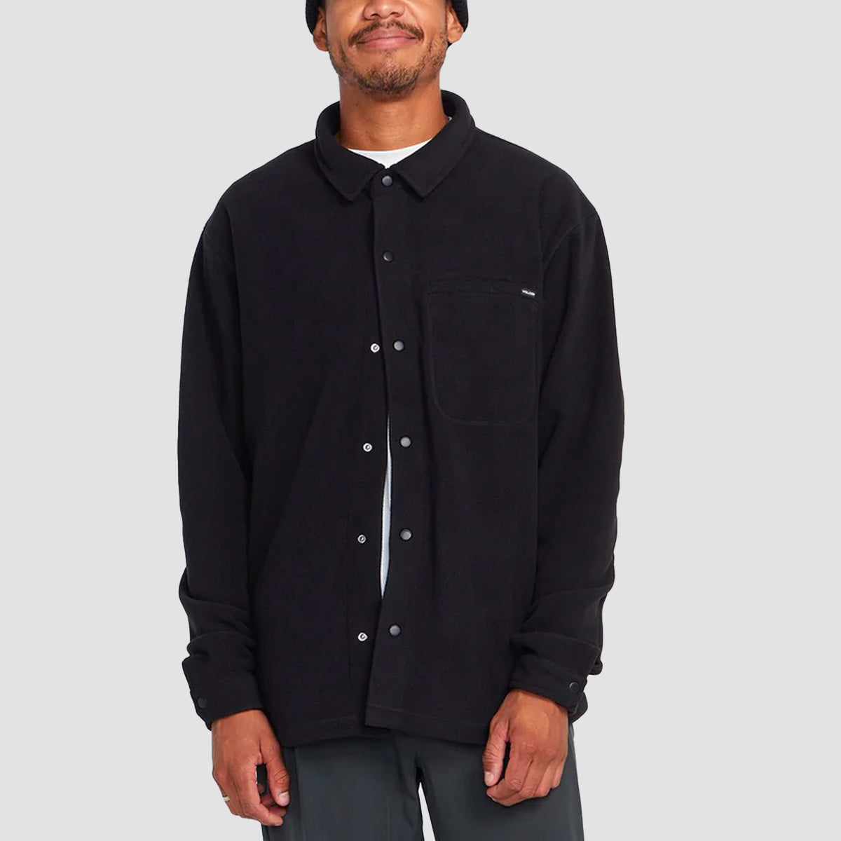 Volcom Bowered Light Polar Longsleeve Shirt Black