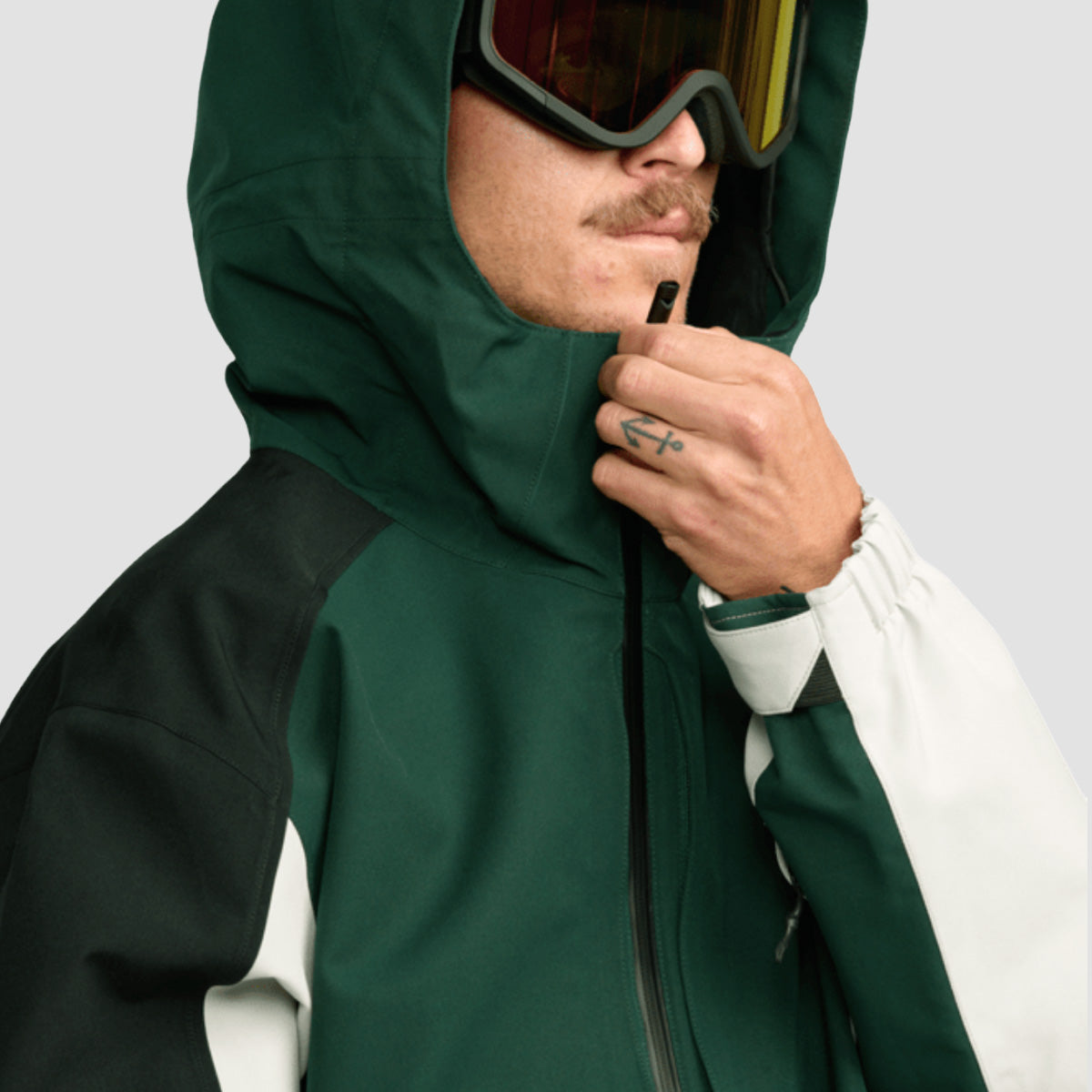 Volcom Brighton Pullover 15K Snow Jacket Stone