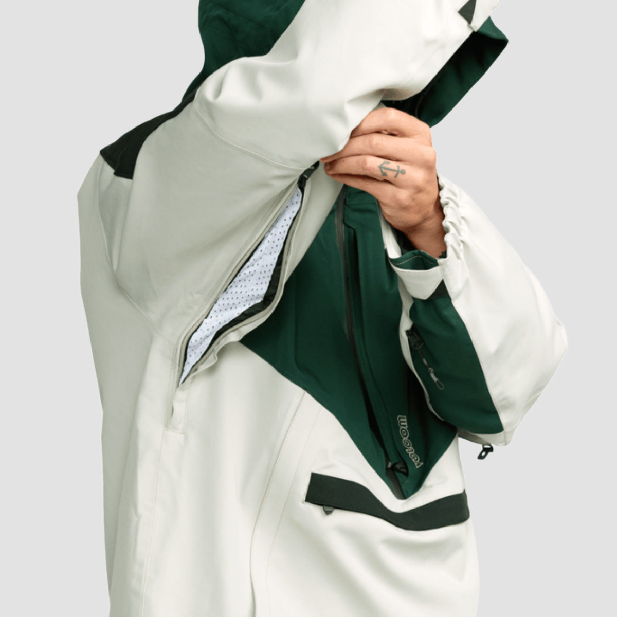 Volcom Brighton Pullover 15K Snow Jacket Stone